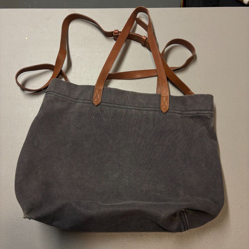 Madewell Gray Canvas Transport Tote - Picture 9 of 14